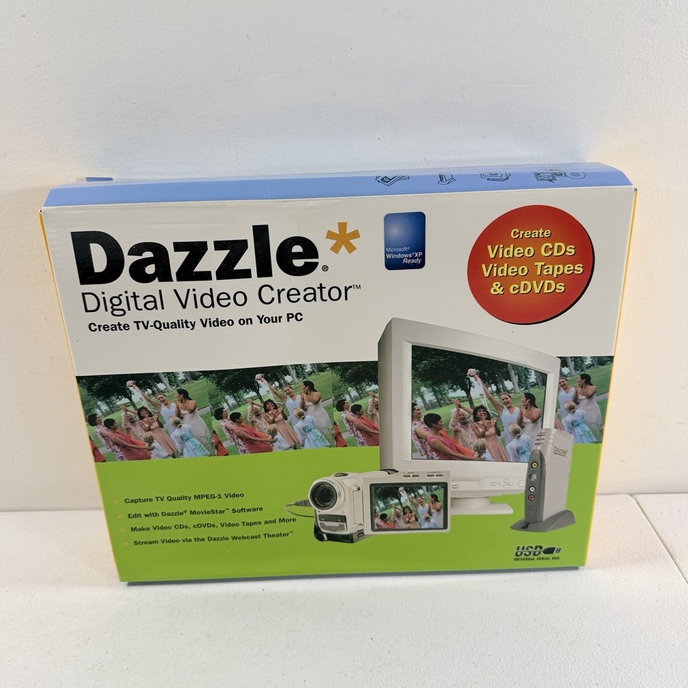 Dazzle DM 4100 Digital Video Converter USB Win 98, 2000, ME NEW SEALED